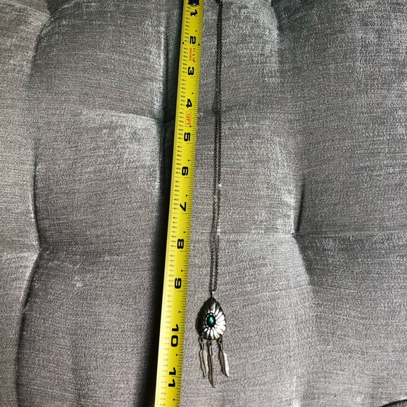 ❌SOLD❌ Vintage 1980’s Silver Feather Necklace - Picture 5 of 5